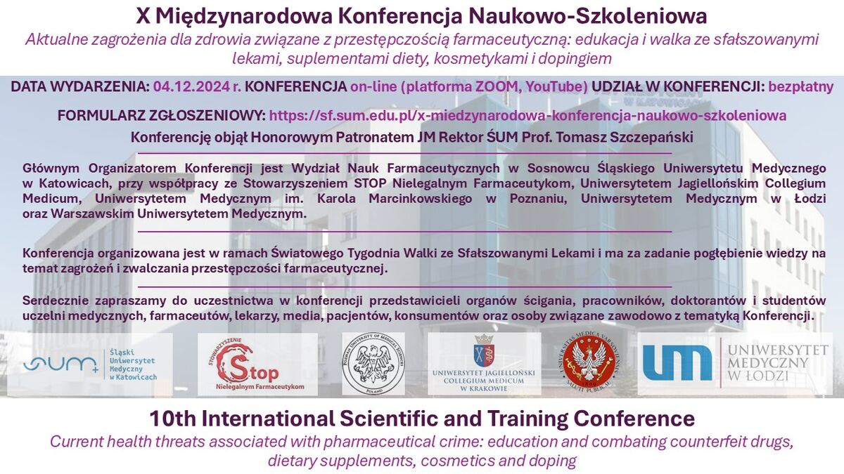 x miedzynarodowa konferencja naukowo szkoleniowa
