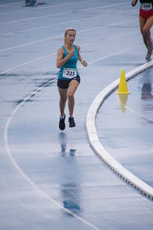 3. olga wyrobiec w zwycieskim biegu