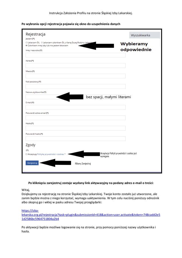 instrukcja zalozenia profilu student1