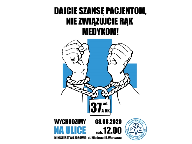 Manifestacja zawodów medycznych