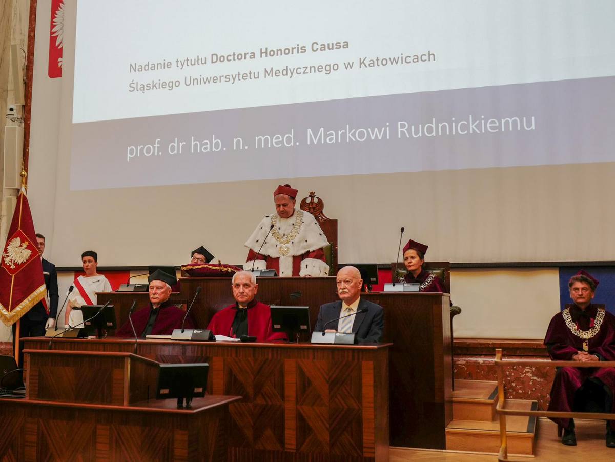 Prof. Marek Rudnicki uhonorowany tytułem doktora honoris causa SUM