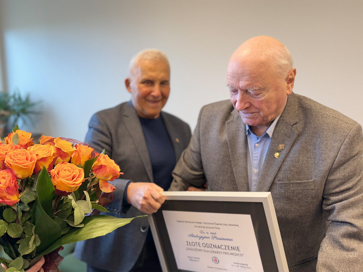 Dr n. med. Andrzej Stasiów odznaczony Złotą Odznaką Pro Medico