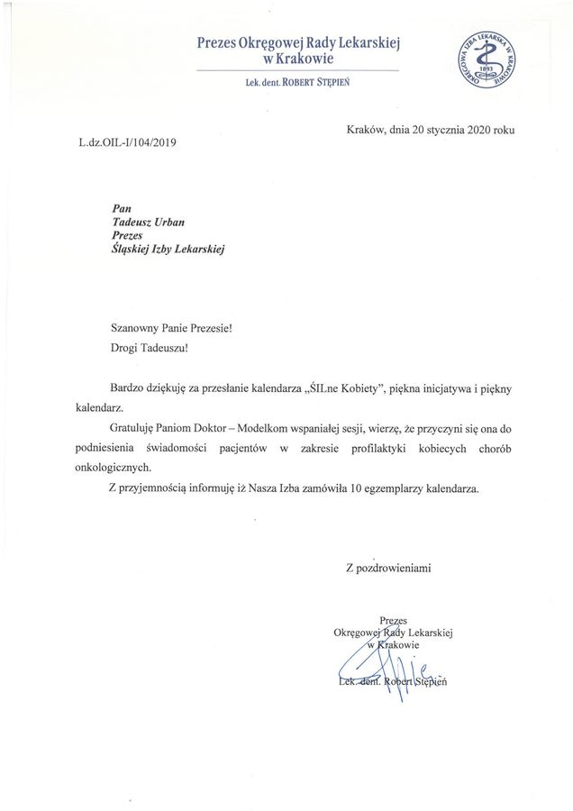 gratulacje kalendarza od orl krakow